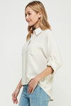 Linen Blend L/S Button Down