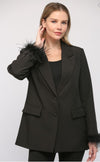 Fur Trim Blazer