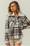 Plaid Jacket Sherpa collar