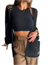 Hollow Out Open Front Cover-Up