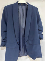 Ruched Sleeve Blazer