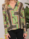 Versace Inspired Print Blouse