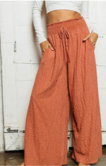 Ariana Smocked Wide Leg Pant