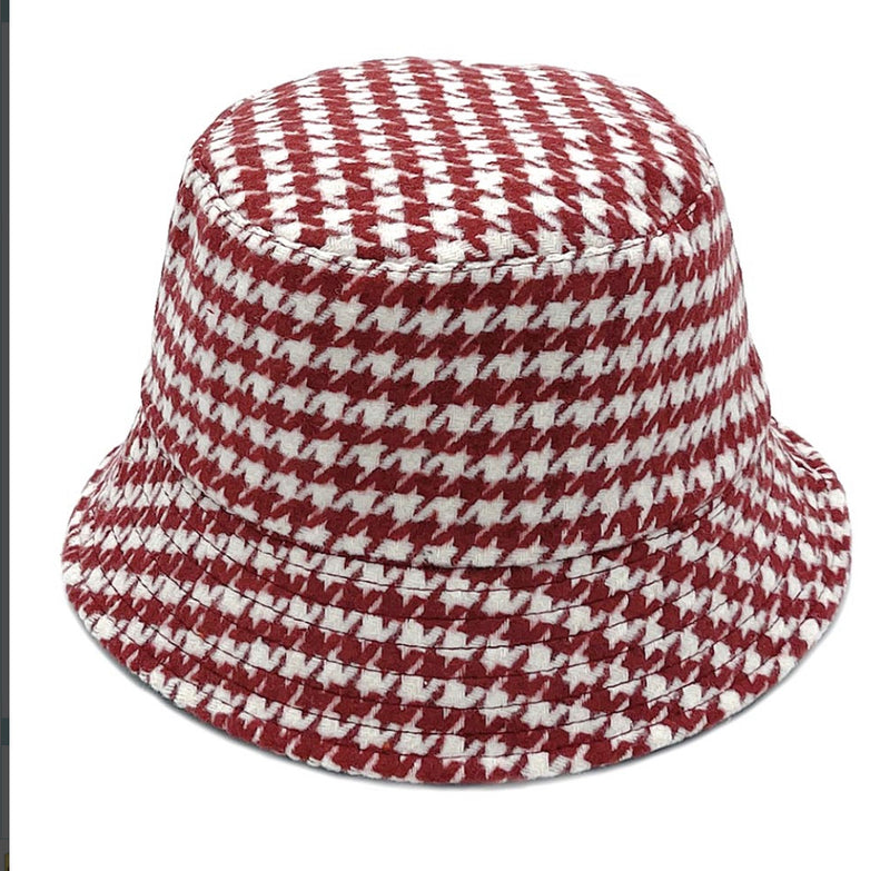 Houndstooth Bucket Hat